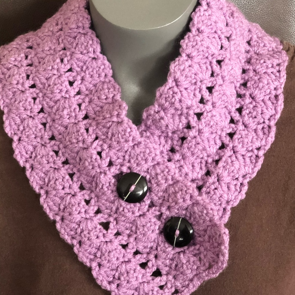 Lavender neck warmer scarf lavender - Picture 4 of 4